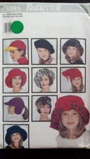 McCall's 3055 Misses' Fashion Hats Patterns Size S-M-L