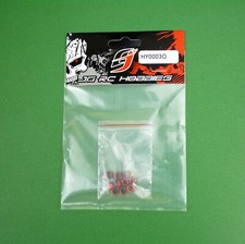 3mm steel NON flanged lock nuts may suit Tamiya HPI Axial 1:10 RC  - ORANGE