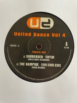 DJ Eruption - Surrender / The Vampire - Tekno Storm 12'' Happy Hardcore Vinyl 96