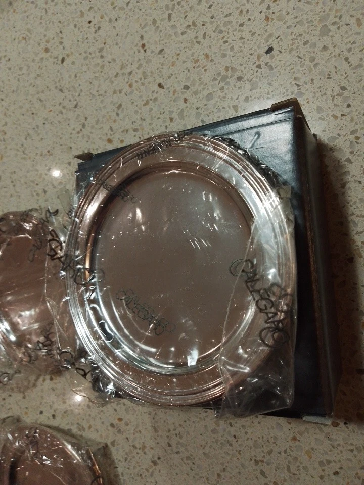 Sottobicchieri Calegaro Argento placcato Nuovo 3 Pezzi - Immagine 2 di 4