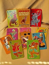Animal Rummy Giant Card Game Whitman 484420 Complete 40 Cards 1981 Used Childs