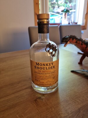 Monkey Shoulder LEERE Whiskyflasche & Stopper Up Radfahren/Hochzeit
