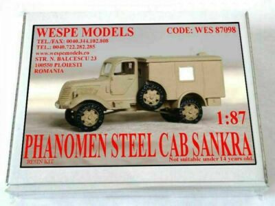 Maquette Wespe Models 1/48 – Camion Phanomen Cabine Acier – KIT