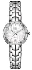 Tag Heuer Link Silver Diamond Dial Ladies Stainless Steel Swiss Watch Wat1311