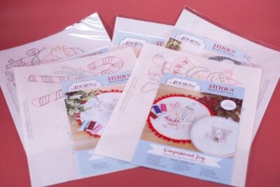 AdornIt Stitch It Hand Embroidery Christmas Mystery Club Lot of 5 NEW