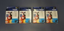 Lot of 4 Brother LC201C Cyan Ink Cartridge Innobella Genuine New Use By 2021