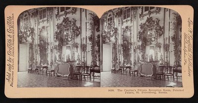 czarina's private reception room,Peterhof Palace,St. Petersburg, Russia 1903