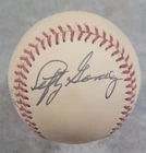 Lefty Gomez / Warren Spahn / Bob Feller Autographed Baseball - Hall of Famer's