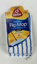 NEW O-Cedar Microfiber Flip Mop Refill Surface Area Dust Washable Pad Dual Sided