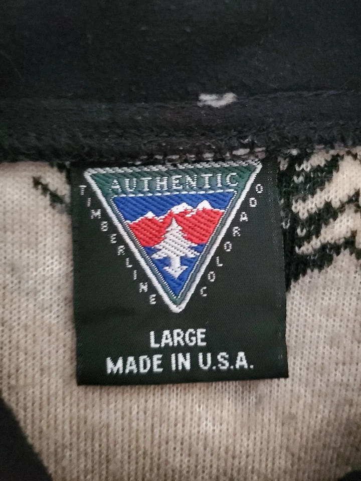 Timberline Colorado Fleece Vest Large Brown Black Tree Authentic Sleeveless Prep - Image 2 of 4