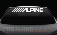 Alpine Window Windshield Banner  | Vinyl Decal Sticker