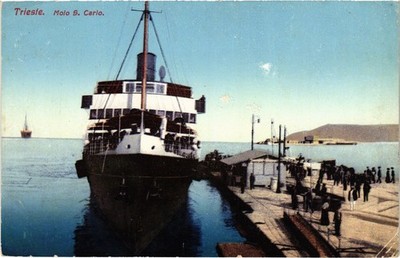 CPA AK Triest Molo S. Carlo ITALIEN (1474966)