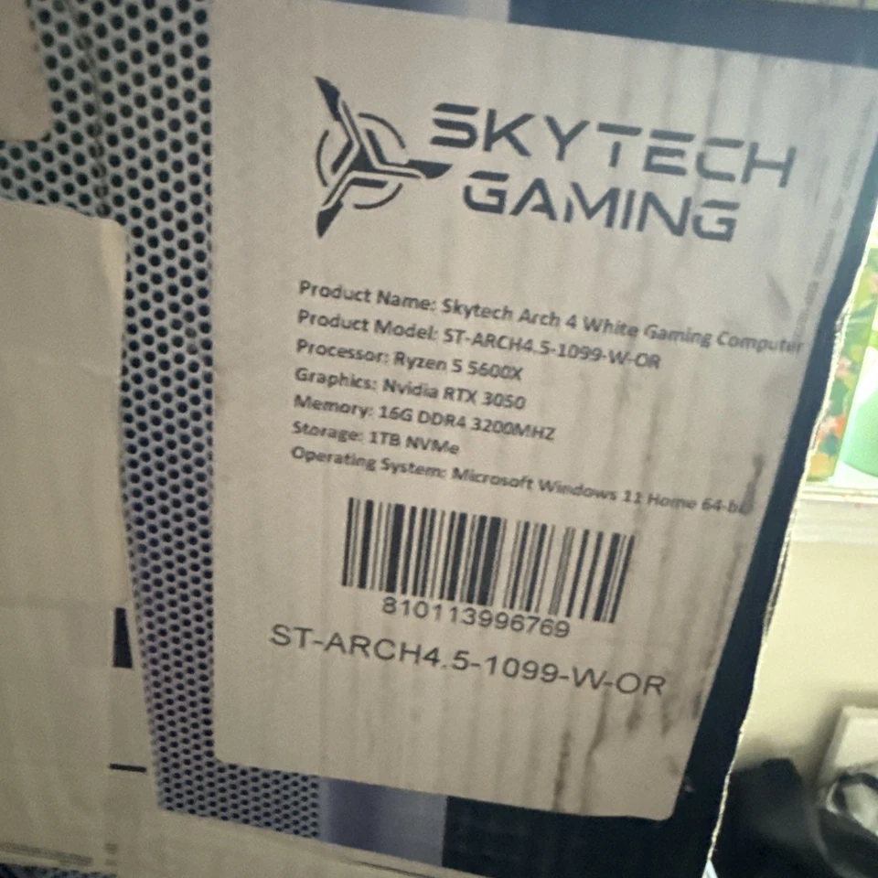 Skytech Gaming Archangel 4.5 AMD Ryzen 5 5600X 3.7GHz 16GB RAM 1TB SSD RTX 3050 - Image 3 of 3