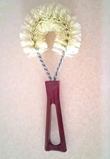 Vintage Fuller Vegetable Brush Cleaner Maroon Burgundy Handle