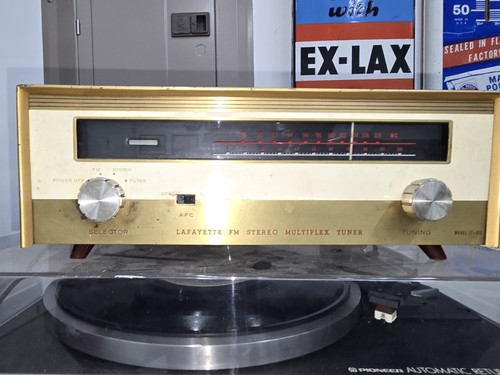 Vintage TUBE Lafayette LT81 AMFM Radio MPX Stereo Tuner G2U