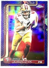 2025 Topps Chrome Kyle Juszczyk #270 Purple Leather Refractor /75