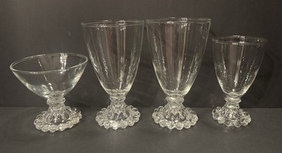 BERWICK BOOPIE ANCHOR HOCKING Clear Glasses Three (3) Different Styles~ Set of 4