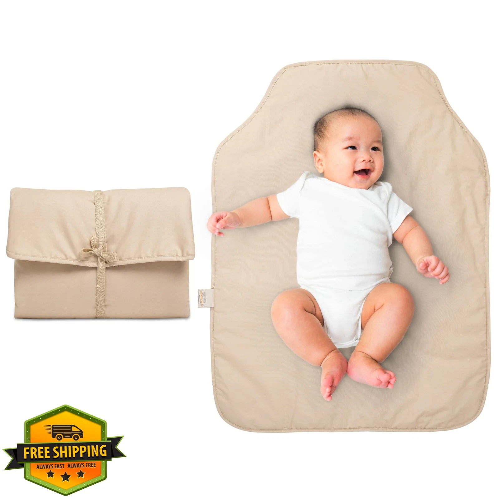 Natemia Diaper Changing Pad Beige