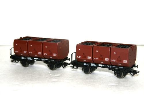 Kohle-Kübelwagen Set, H0, 2L, Trix 24407 | Condition: Gebraucht
