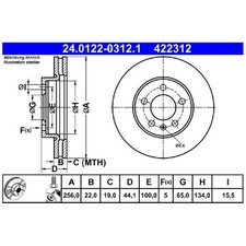 2x Bremsscheibe vorne für Seat Arona KJ7 Ibiza 5 KJ1 id57486