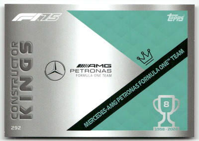 Topps F1 Turbo Attax 2025 Formel 1 No. 292 Mercedes Petronas Constructor Kings