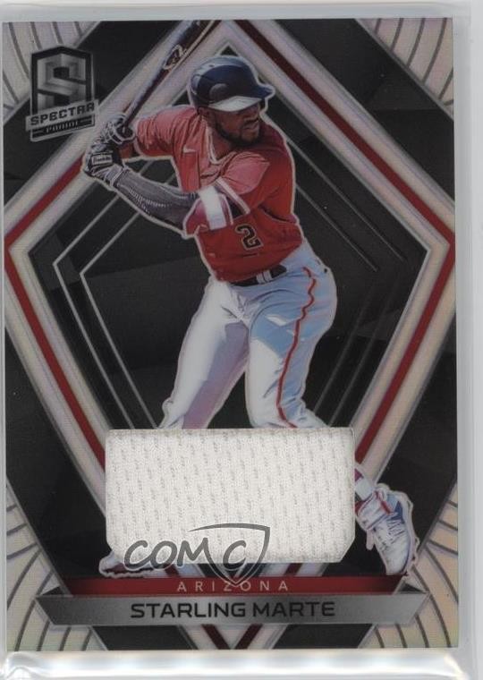 2020 Panini Chronicles Spectra Swatches Starling Marte #85 1rb3