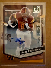 Brian Robinson Jr. Autograph 2023 Panini Clearly Donruss - #49 18/200 (AU)