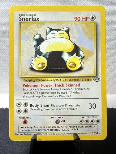 Pokemon TCG: WOTC Jungle Snorlax 27/64 Rare LP+