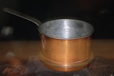 Antiker schöner alter Kupfertopf Stielkasserolle Kupferkasserolle Mehr im Shop