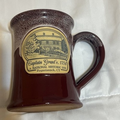 Deneen Pottery Captain Grant s Historic Inn Poquetanuck CT Handthrown Mug