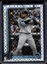 2025 Topps Chrome Update Victor Mesa Jr. RC X-Fractor Rookie #USC4 Marlins