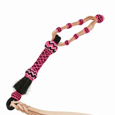 Pink Cuarta Black Quirt Whip Charra Chomite