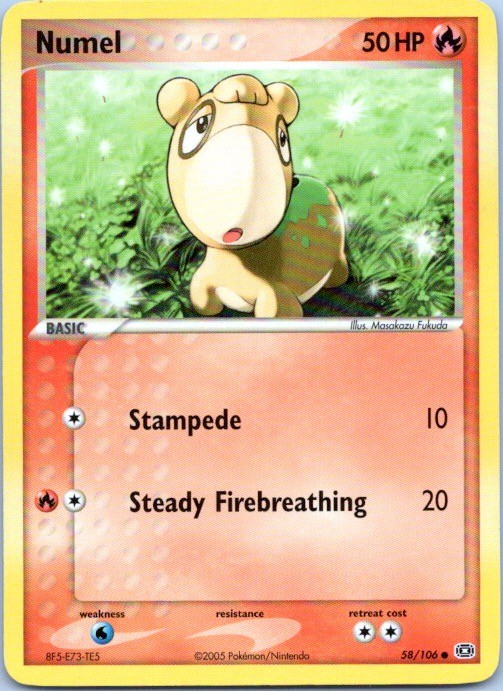 NUMEL 58/106 COMMON EMERALD POKEMON LP