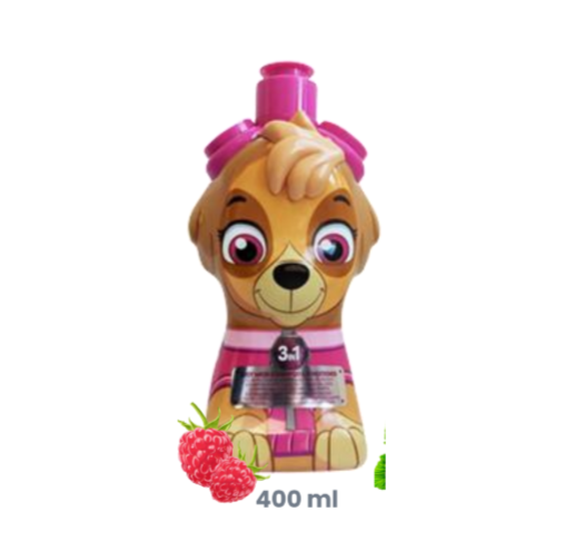 Paw Patrol Shampoo, Shower & Conditioner 3D, 3in1, Pink 400ML