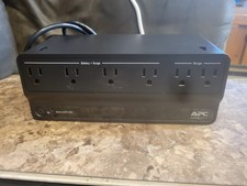 APC Back-UPS 450 Battery Backup Surge Protection 6 Outlets 120V 255W Black