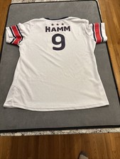 USA National Team Soccer Jersey MIA Hamm 9 Women s L White Soccer Fan Apparel