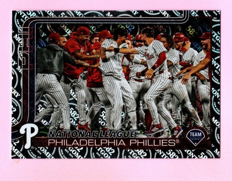 2025 Topps Motgomery Foil #159 Team Card - Philadelphia Phillies