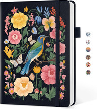 Pretty Lined Journal for Women, Aesthetic Cute Hardcover Leather Journal for Wri