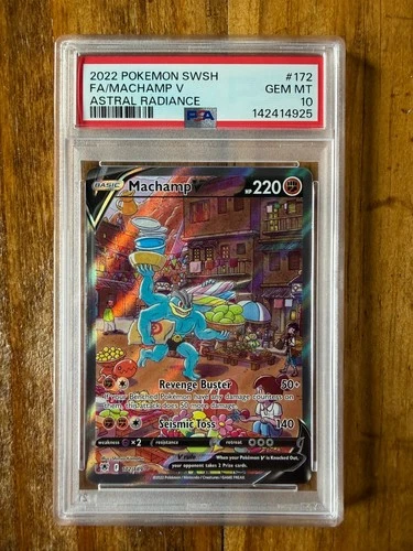 POKEMON TCG - ASTRAL RADIANCE - MACHAMP V 172/189 - PSA 10
