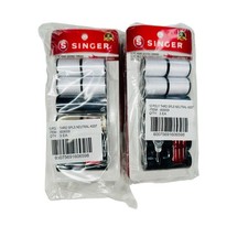 SINGER Polyester Hand Sewing Thread 12 Spools Needles  Threader Asst Colors 6pk
