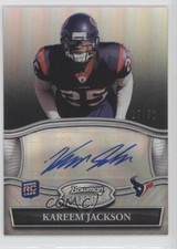 2010 Bowman Sterling Black Refractor 17/50 Kareem Jackson #BSA-KJ Auto a2v