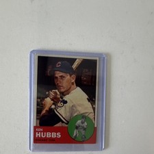 Topps 1963 Topps Ken Hubbs #15 Chicago Cubs Rookie MLB Baseball Card. rookie card picture