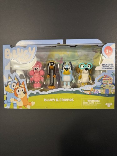 Bluey — Bluey & Friends Figure 4-Pack
