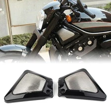 2x Black Frame Neck Side Cover Guard Fit Harley V-Rod VRSCD VRSCDX VRSCA VRSCB