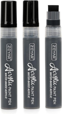 Jumbo Paint Marker Pens, Water Based Acrylic, 15Mm Felt Tip, Waterproof and Perm