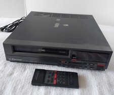 Vtg Emerson VCR755 VHS VCR w/remote. PLAYs 5 secs then stops. EJECT, FF, REW ok.