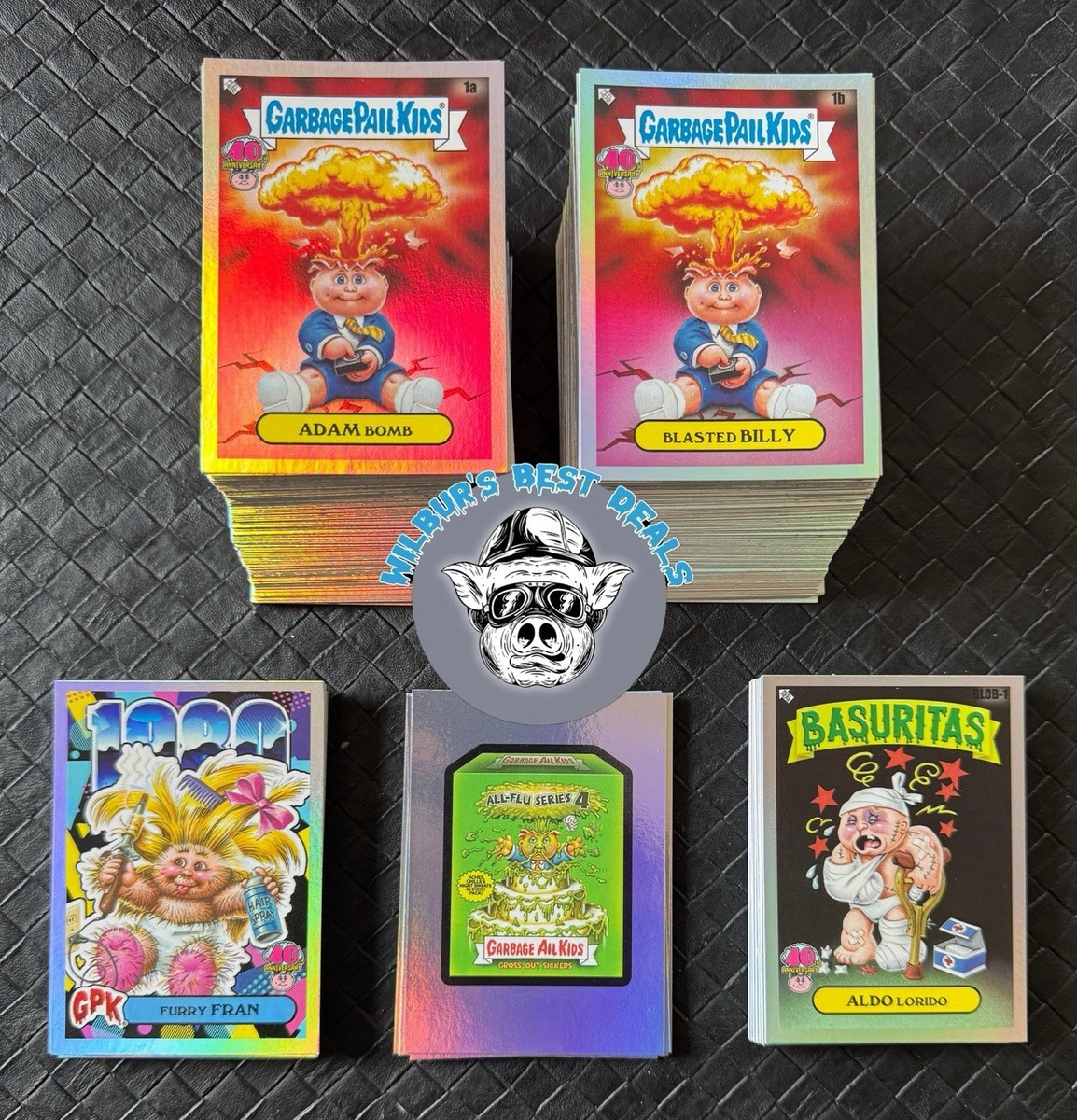 2025 Garbage Pail Kids 40th Anniversary COMPLETE 200 A/B Set With
