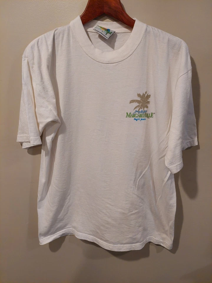 Vintage 90s Jimmy Buffett Margaritaville L Shirt 1999 No Shirt Shoes No Problem - Image 3 of 4