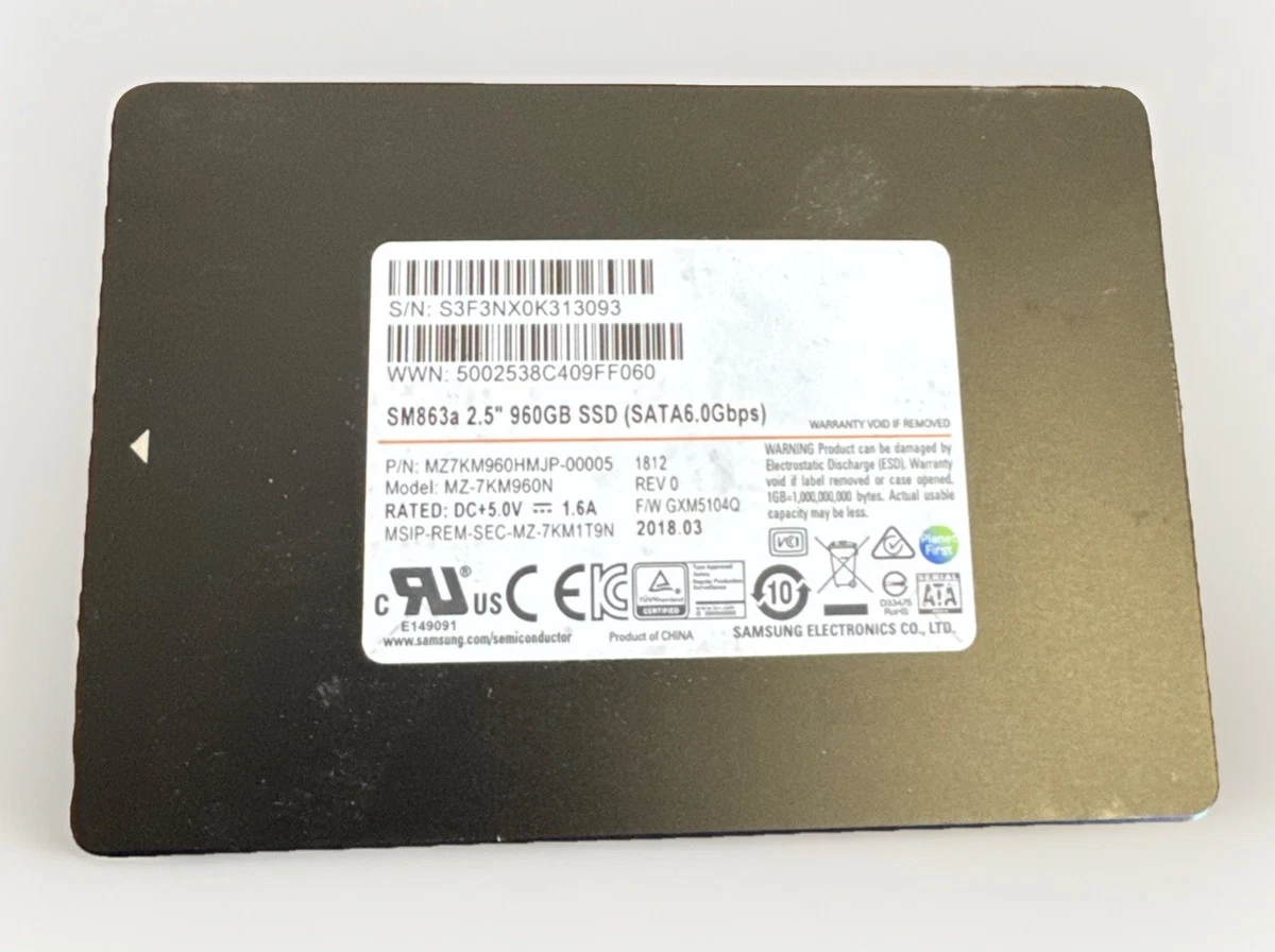 ③-WA324-SAMSUNG SATA 960GB SSD 2.5 1点 Samsung 960GB SATA III Solid State Drives for sale | eBay
