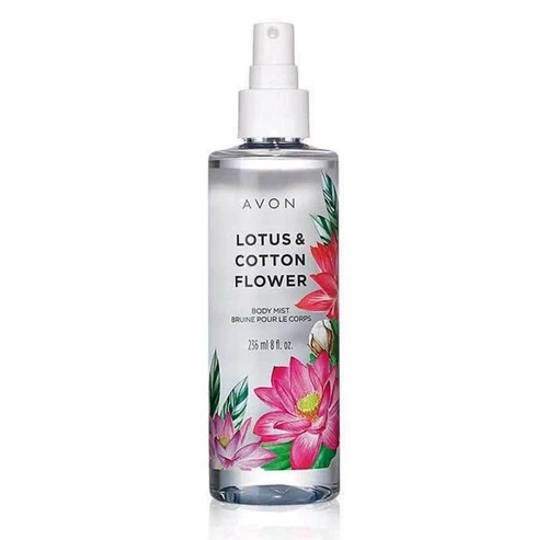 Avon Lotus & Cotton Flower Body Mist Spray 8 Fl Oz Discontinued